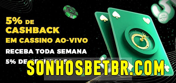 Promoções do cassino ao Vivo sonhosbet.com 